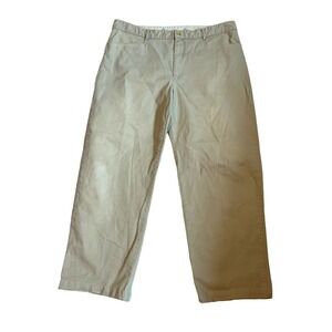 Lacoste Mens Pants‎ 40 Beige Tan Flat Front Chino Cotton